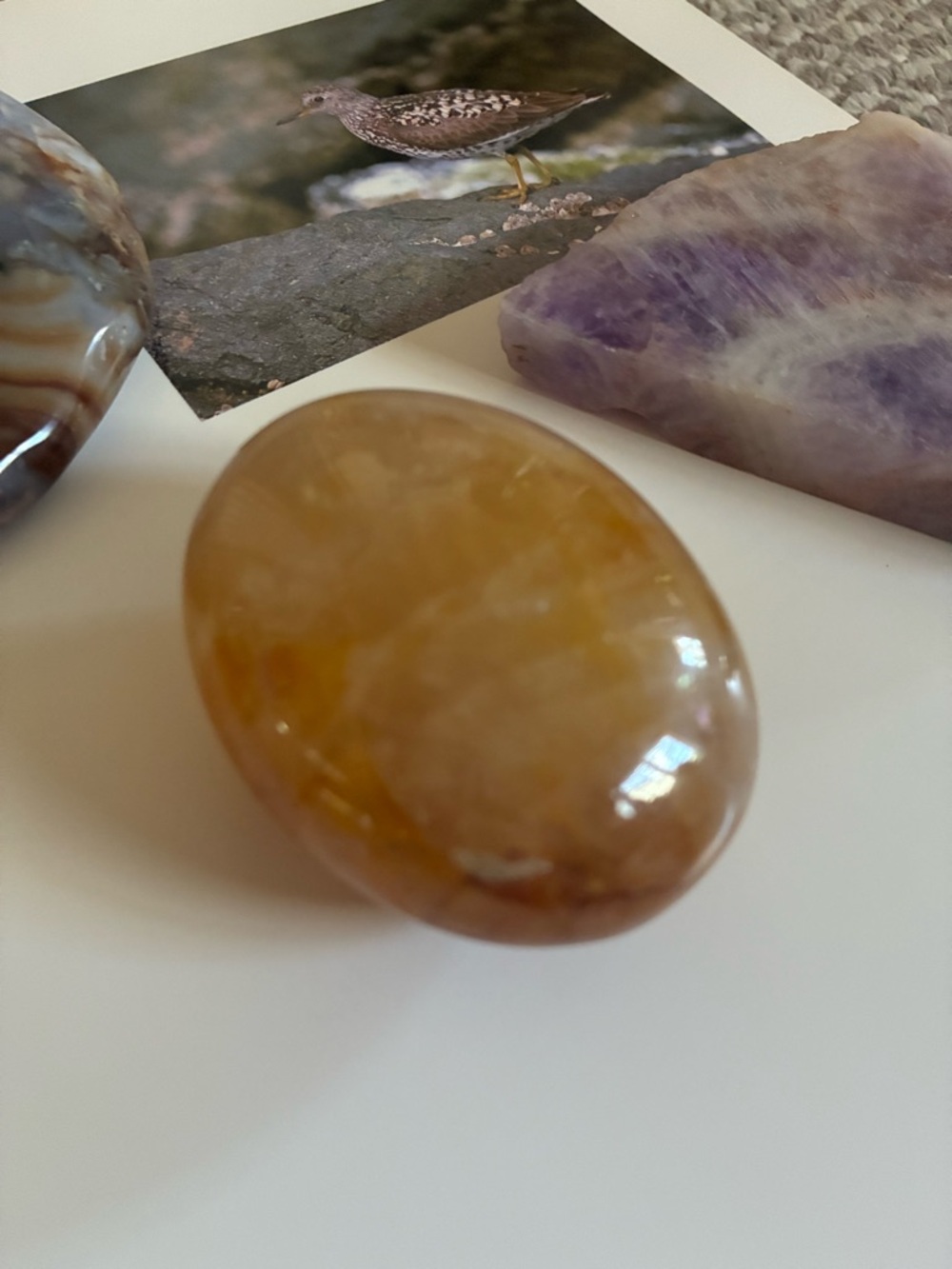 🔮 4 Piece Crystal Gift Box - Orca Agate, Golden Healer, Amethyst, Merkaba ⚡️ - Picture 11 of 13